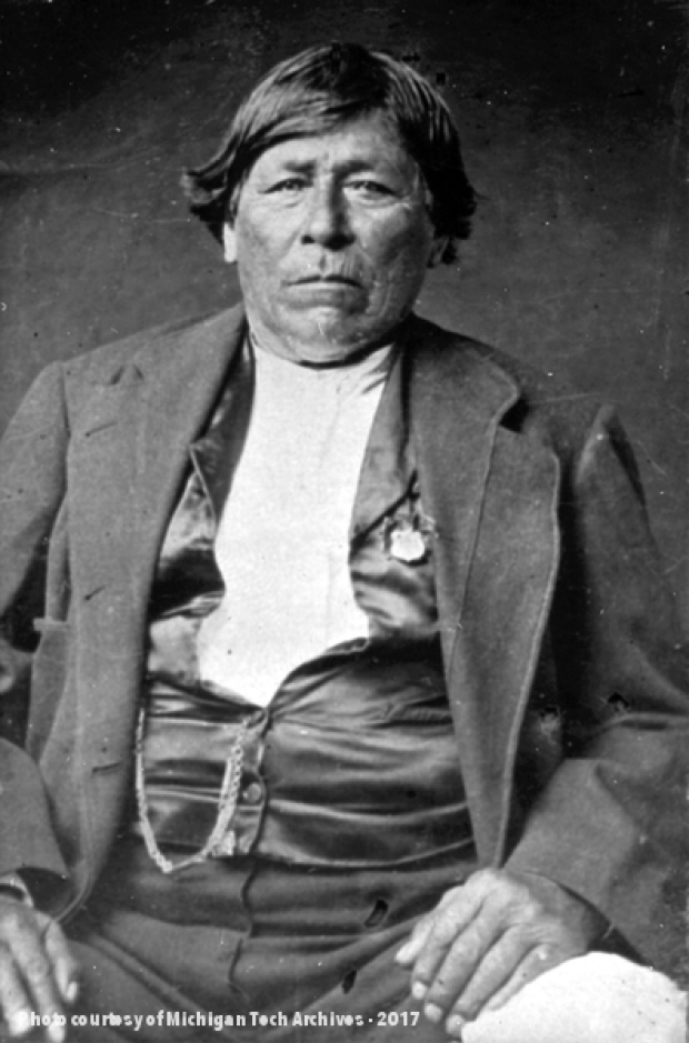 Chippewa Indian Chief David King Copper Country Historical Images